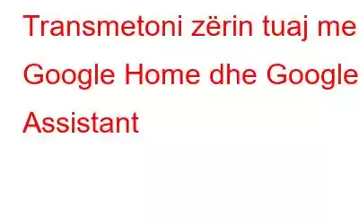 Transmetoni zërin tuaj me Google Home dhe Google Assistant