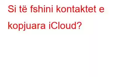 Si të fshini kontaktet e kopjuara iCloud?