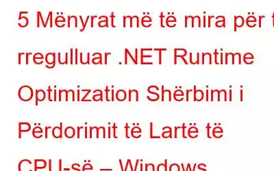 5 Mënyrat më të mira për të rregulluar .NET Runtime Optimization Shërbimi i Përdorimit të Lartë të CPU-së – Windows