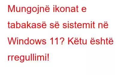 Mungojnë ikonat e tabakasë së sistemit në Windows 11? Këtu është rregullimi!