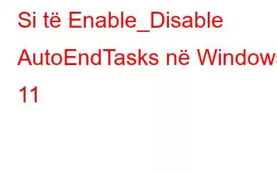 Si të Enable_Disable AutoEndTasks në Windows 11