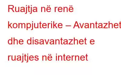 Ruajtja në renë kompjuterike – Avantazhet dhe disavantazhet e ruajtjes në internet