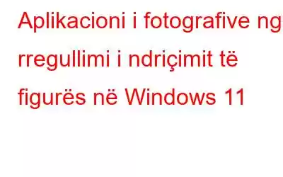 Aplikacioni i fotografive nga rregullimi i ndriçimit të figurës në Windows 11