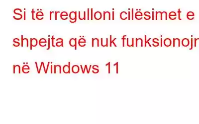 Si të rregulloni cilësimet e shpejta që nuk funksionojnë në Windows 11