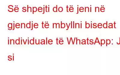 Së shpejti do të jeni në gjendje të mbyllni bisedat individuale të WhatsApp: Ja si