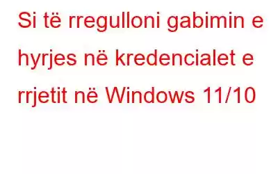 Si të rregulloni gabimin e hyrjes në kredencialet e rrjetit në Windows 11/10