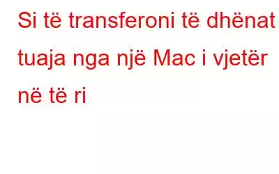 Si të transferoni të dhënat tuaja nga një Mac i vjetër në të ri