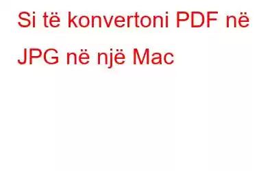 Si të konvertoni PDF në JPG në një Mac