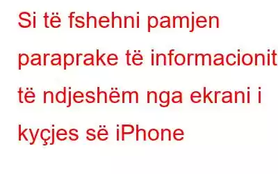 Si të fshehni pamjen paraprake të informacionit të ndjeshëm nga ekrani i kyçjes së iPhone