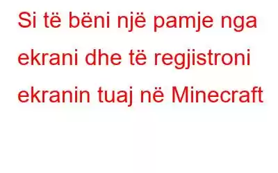 Si të bëni një pamje nga ekrani dhe të regjistroni ekranin tuaj në Minecraft