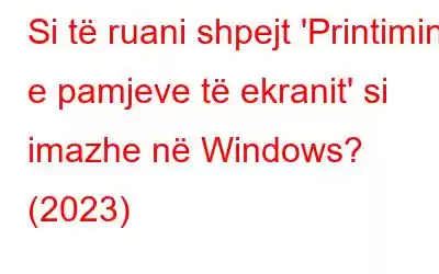 Si të ruani shpejt 'Printimin e pamjeve të ekranit' si imazhe në Windows? (2023)