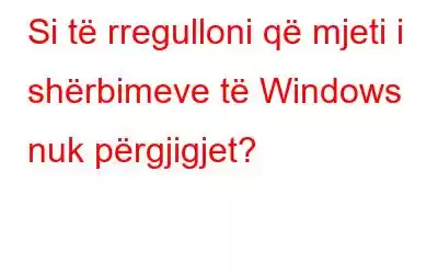 Si të rregulloni që mjeti i shërbimeve të Windows nuk përgjigjet?