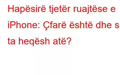 Hapësirë ​​tjetër ruajtëse e iPhone: Çfarë është dhe si ta heqësh atë?