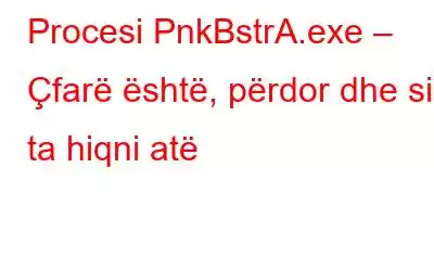 Procesi PnkBstrA.exe – Çfarë është, përdor dhe si ta hiqni atë