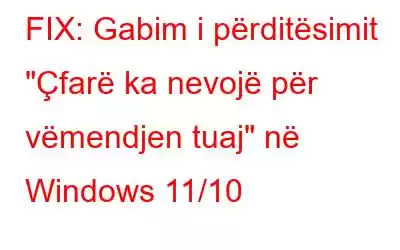 FIX: Gabim i përditësimit 