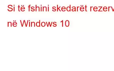 Si të fshini skedarët rezervë në Windows 10