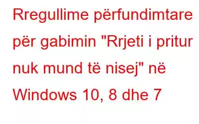 Rregullime përfundimtare për gabimin 