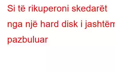 Si të rikuperoni skedarët nga një hard disk i jashtëm i pazbuluar