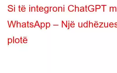 Si të integroni ChatGPT me WhatsApp – Një udhëzues i plotë