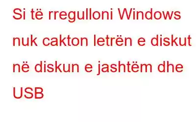 Si të rregulloni Windows nuk cakton letrën e diskut në diskun e jashtëm dhe USB