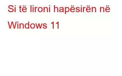 Si të lironi hapësirën në Windows 11