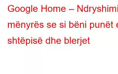 Google Home – Ndryshimi i mënyrës se si bëni punët e shtëpisë dhe blerjet