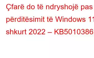 Çfarë do të ndryshojë pas përditësimit të Windows 11 shkurt 2022 – KB5010386?