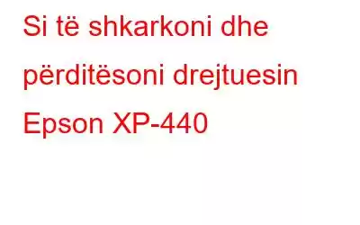 Si të shkarkoni dhe përditësoni drejtuesin Epson XP-440