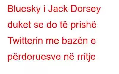 Bluesky i Jack Dorsey duket se do të prishë Twitterin me bazën e përdoruesve në rritje