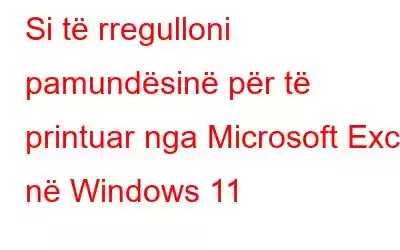 Si të rregulloni pamundësinë për të printuar nga Microsoft Excel në Windows 11