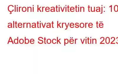 Çlironi kreativitetin tuaj: 10 alternativat kryesore të Adobe Stock për vitin 2023