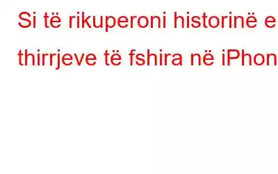 Si të rikuperoni historinë e thirrjeve të fshira në iPhone