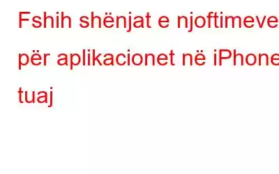 Fshih shënjat e njoftimeve për aplikacionet në iPhone tuaj