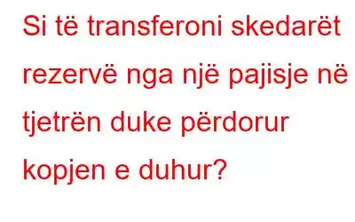 Si të transferoni skedarët rezervë nga një pajisje në tjetrën duke përdorur kopjen e duhur?