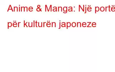 Anime & Manga: Një portë për kulturën japoneze